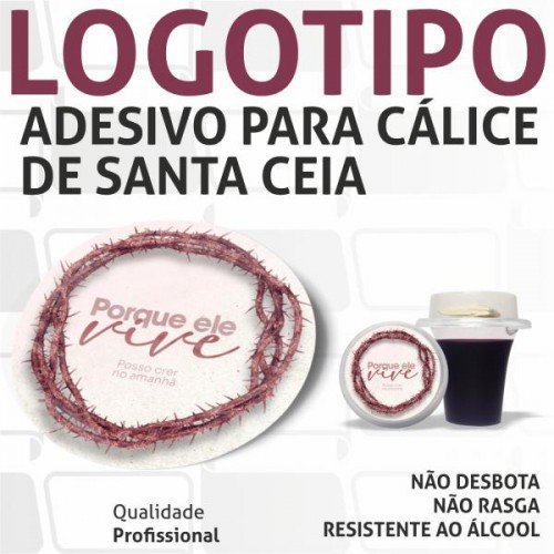 Logotipo para Cálice de Santa Ceia - 3x3 cm